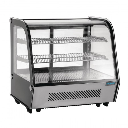 Vitrine réfrigérée à poser - Paiement 4X - Garantie 2 ans - 100 L. - 2 étagères - Avec éclairage - Classe N