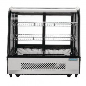 Vitrine réfrigérée à poser - Paiement 4X - Garantie 2 ans - 100 L. - 2 étagères - Avec éclairage - Classe N