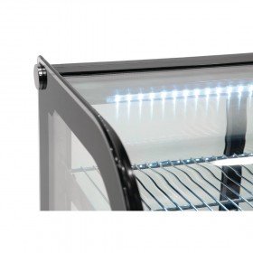 Vitrine réfrigérée à poser - Paiement 4X - Garantie 2 ans - 160 L. - 2 étagères - Avec éclairage - Classe N