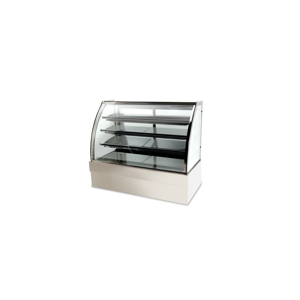 Vitrine réfrigérée positive - Bombée - 610 L. - 1800 (L) x 740 (P) x 1200 (H) mm - Avec éclairage - Classe N Vitrine réfrigérée positive - Bombée - 610 L. - 1800 (L) x 740 (P) x 1200 (H) mm - Avec éclairage - Classe N