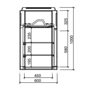 Vitrine refrigerée à poser