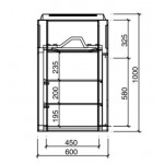 Vitrine refrigerée à poser
