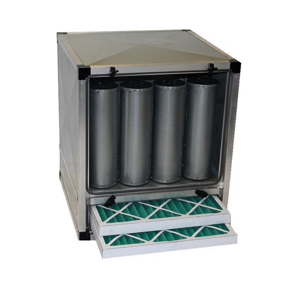Caisson charbon actif  - 9 cylindres - 2500 m3