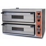 Four pizzas   - Paiement 4X - 230V / 380V - Thermostat 450 °C - 2 chambres - 2 x 4 x 25 cm