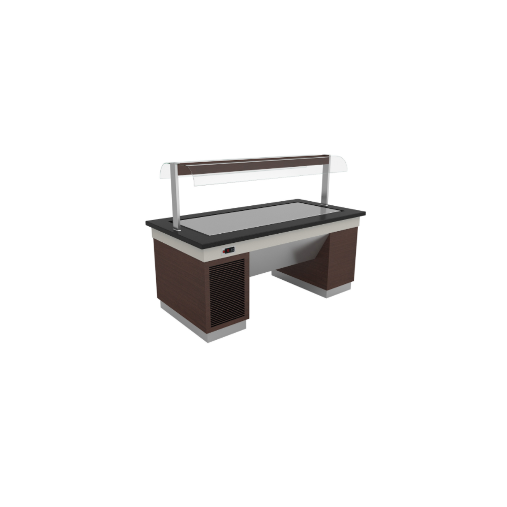 Salade bar buffet réfrigéré - 4 x GN 1/1 Salade bar buffet réfrigéré - 4 x GN 1/1