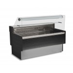 Vitrine réfrigérée positive - Noir - 1880 (L) x 975 (P) x 1285 (H) mm - Avec éclairage - Classe N