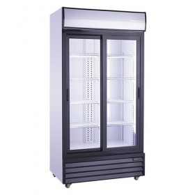 Armoire réfrigérée vitrée positive - 630 L. - Paiement 4X - Inox - Garantie 2 ans - Classe N