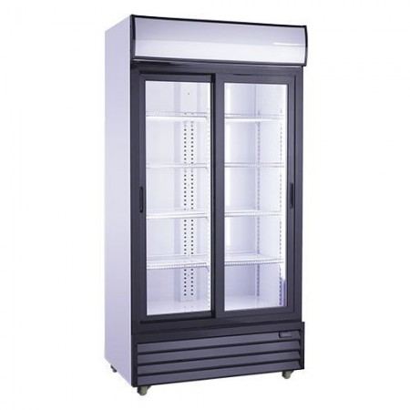 Armoire réfrigérée vitrée positive - 630 L. - Paiement 4X - Inox - Garantie 2 ans - Classe N