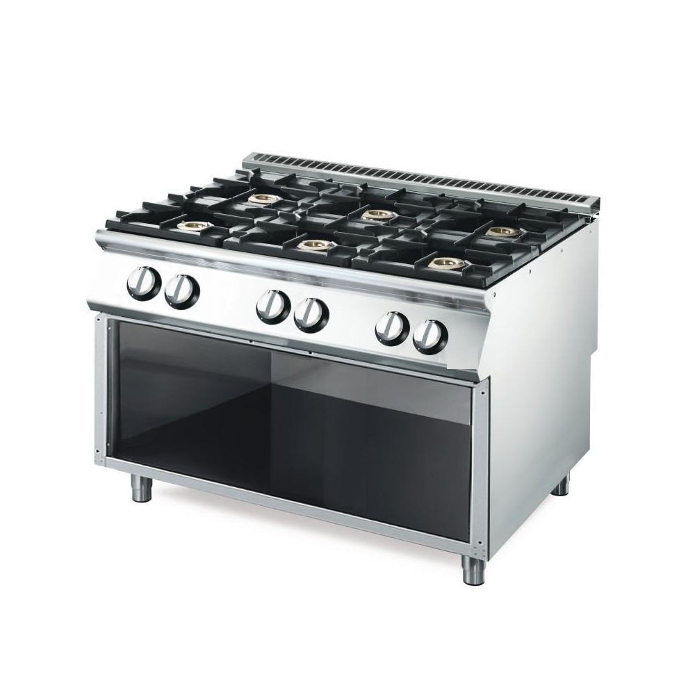 Fourneau 6 feux gaz GN1/1 GASTROMASTRO SPAIN Fourneau 6 feux gaz GN1/1 GASTROMASTRO SPAIN