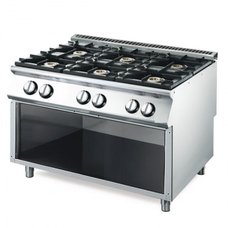 Fourneau 6 feux gaz GN1/1 GASTROMASTRO SPAIN