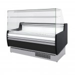 Vitrine réfrigérée positive - Vitre droite - Blanc - 1562 (L) x 985 (P) x 1345 (H) mm - Avec éclairage - Classe N