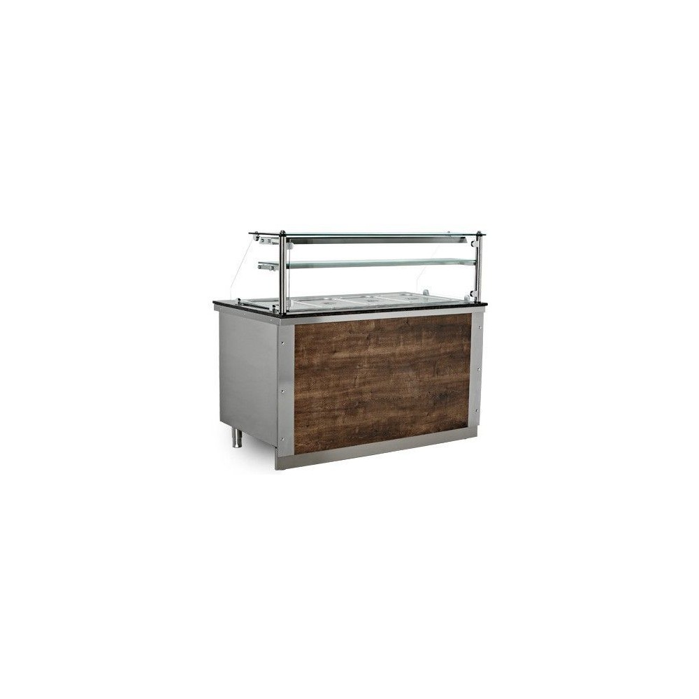 Vitrine chauffante granit noir 4 x GN 1/1 Vitrine chauffante granit noir 4 x GN 1/1