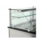 Vitrine chauffante granit noir 4 x GN 1/1
