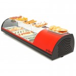 Vitrine réfrigérée à tapas - 6 bacs GN1/3 - 1456x390x287mm - ARILEX