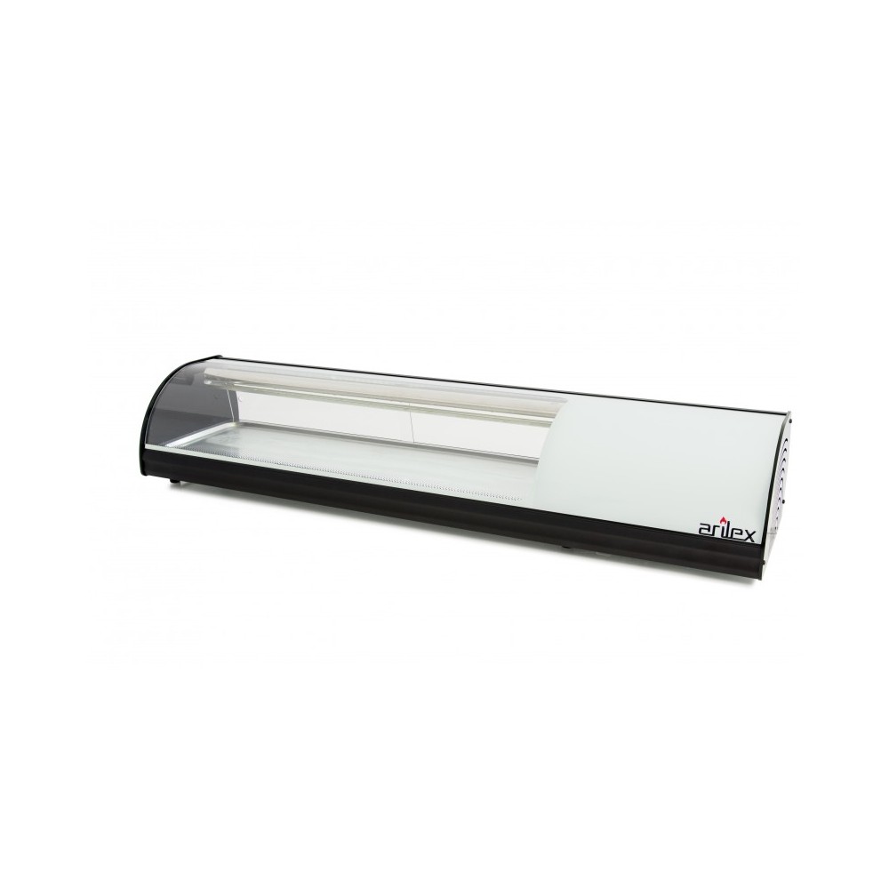 Vitrine à sushi double réfrigération - 1456x390x287mm - ARILEX Vitrine à sushi double réfrigération - 1456x390x287mm - ARILEX