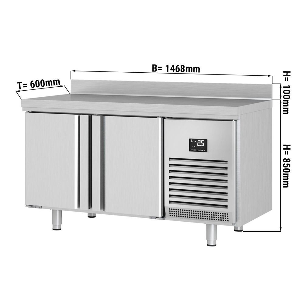 Table réfrigérée positive - GN 1/1 - 345 L. - 2 portes - GRAM - 1289 (L) x 700 (P) mm - K 1407 CSG A DL/DR C2