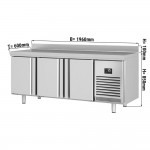 Table réfrigérée positive - GN 1/1 - 506 L. - 3 portes - GRAM - 1726 (L) x 700 (P) mm - K 1807 CSG A DL/DL/DR C2