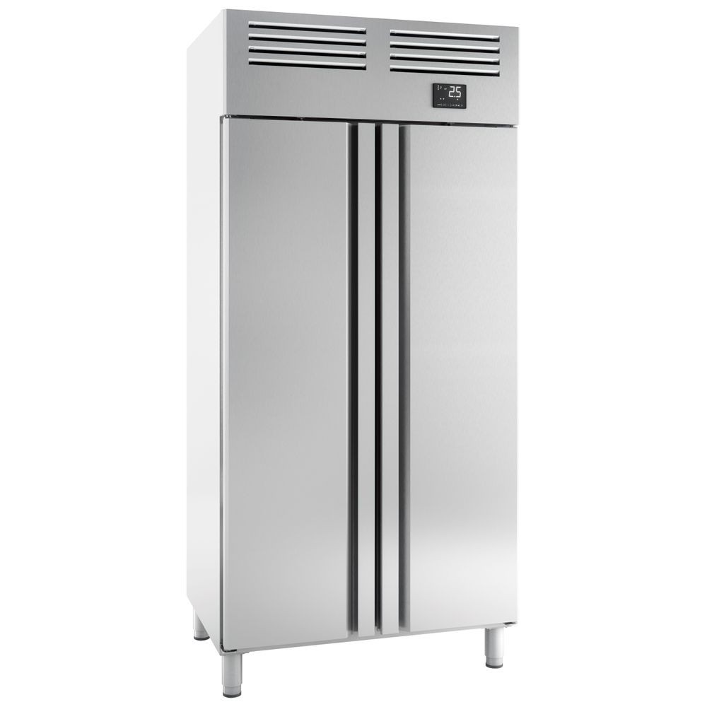 Armoire réfrigérée positive - Inox - Garantie 2 ans - 960L / 671 L - Roulettes - Classe N Armoire réfrigérée positive - Inox - Garantie 2 ans - 960L / 671 L - Roulettes - Classe N