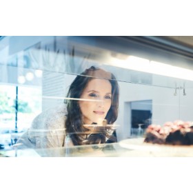 Vitrine chauffante à poser - XL - Paiment 4X - 224 L. - 1500 (L) x 550 (P) x 790 (H) mm - Avec éclairage - Classe N