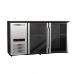 Arrière-bar réfrigéré - 3 portes vitrées battantes - 510 litres - Classe N