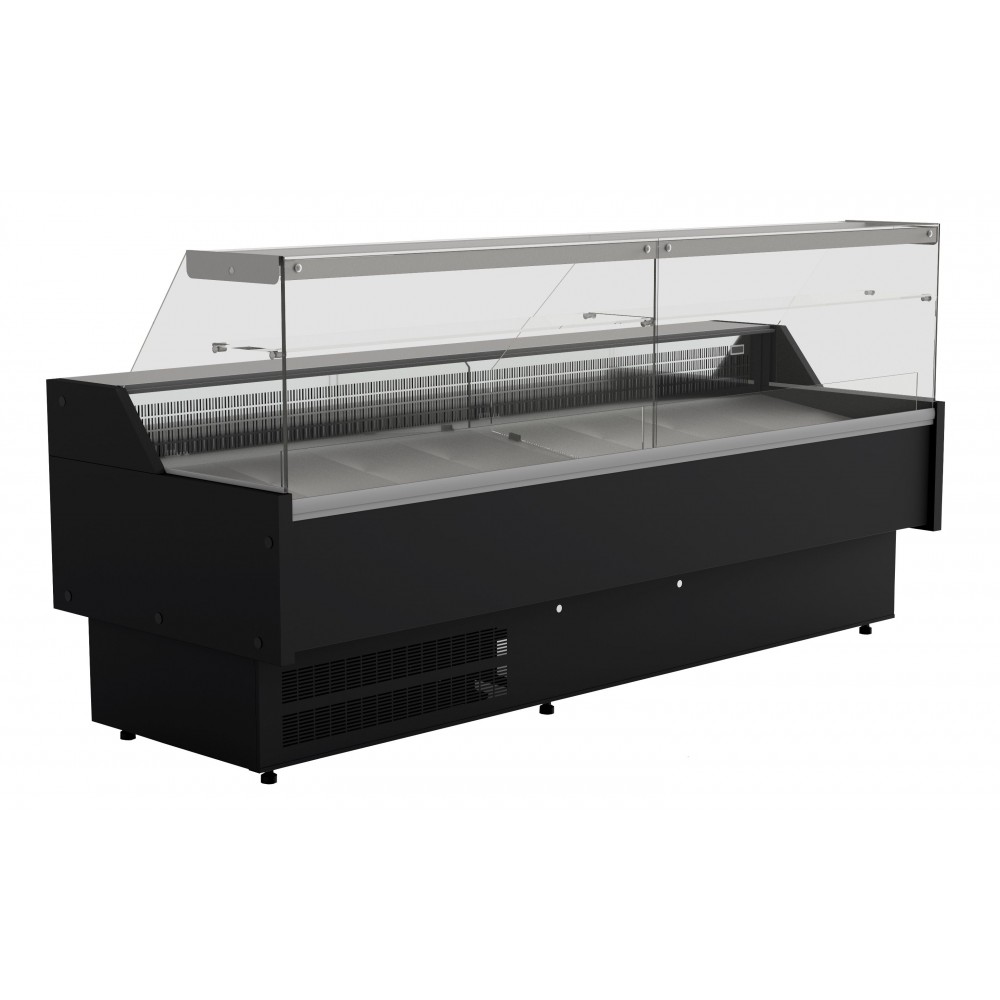 Vitrine réfrigérée positive - Snack - Paiement 4X - Blanc - 2500 (L) x 790 (P) x 1220 (H) mm - Avec éclairage - Classe N Vitrine réfrigérée positive - Snack - Paiement 4X - Blanc - 2500 (L) x 790 (P) x 1220 (H) mm - Avec éclairage - Classe N