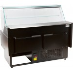 Vitrine réfrigérée positive - Snack - Paiement 4X - Blanc - 2500 (L) x 790 (P) x 1220 (H) mm - Avec éclairage - Classe N