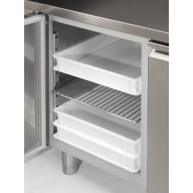 Meuble à pizza - ECO - Paiement 4X - 3 portes + roulettes - 9 x GN 1/3 - Classe N
