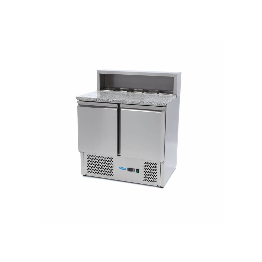 Meuble pizza - ECO - 250 L. - 5 x GN 1/6 - Sur roulettes - Paiement 4X - Classe N Meuble pizza - ECO - 250 L. - 5 x GN 1/6 - Sur roulettes - Paiement 4X - Classe N