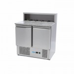 Meuble pizza - ECO - 250 L. - 5 x GN 1/6 - Sur roulettes - Paiement 4X - Classe N