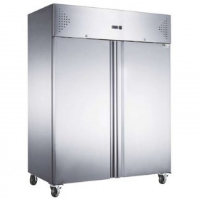 Armoire positive réfrigérée 1200L 2 portes pleines GN 2/1 sur roulettes - AFI COLLIN LUCY