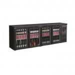 Arrière de bar réfrigéré - 3 portes - 335 L - contenance 335 L soit 429 canettes de 330 ml, 3 portes battantes