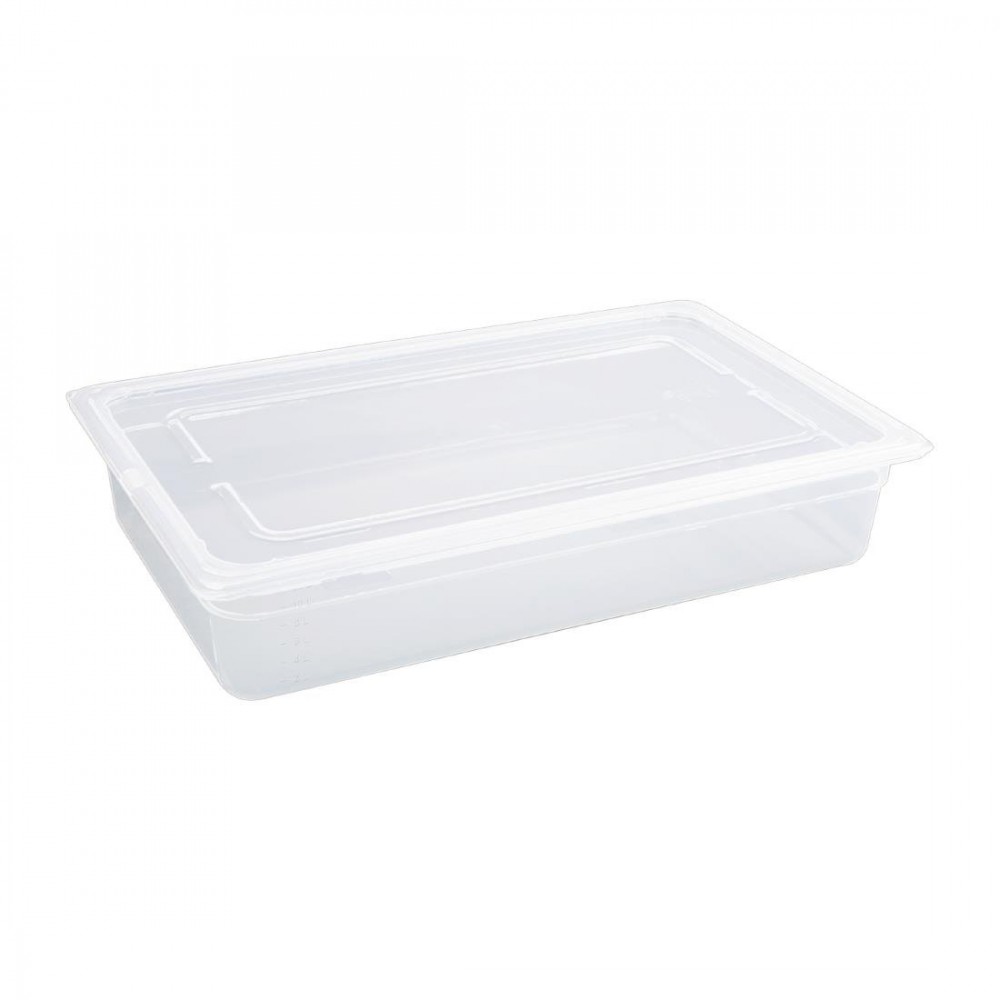 Bac polypropylène GN 1/1 100mm + Couvercle (lot de 2) Bac polypropylène GN 1/1 100mm + Couvercle (lot de 2)