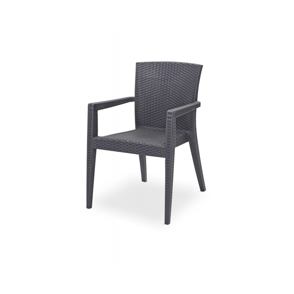 Chaise de jardin anthracite Chaise de jardin anthracite