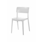 Chaise de bistrot blanche