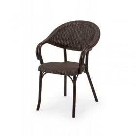 Chaise de jardin marron