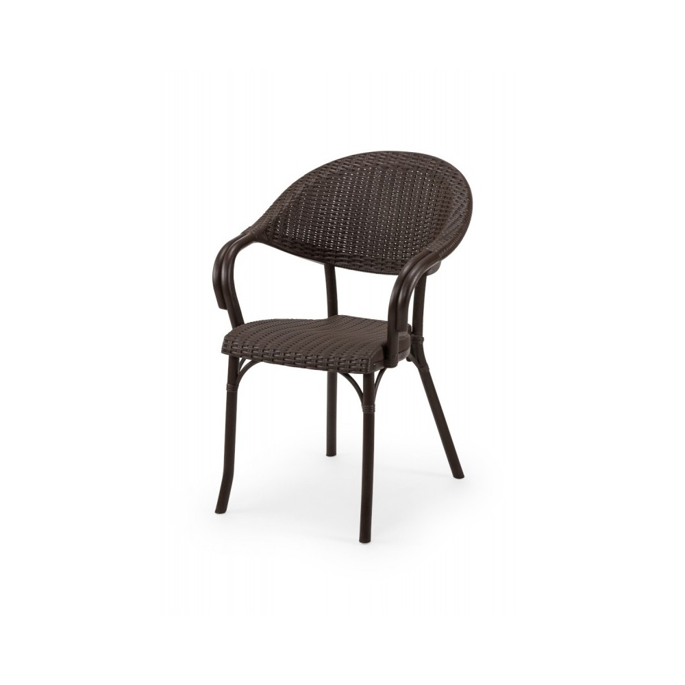 Chaise de jardin marron