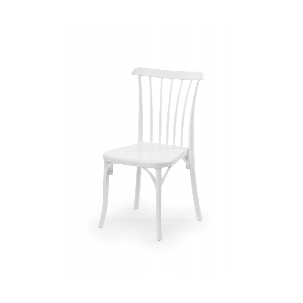 Chaise de bistrot blanche