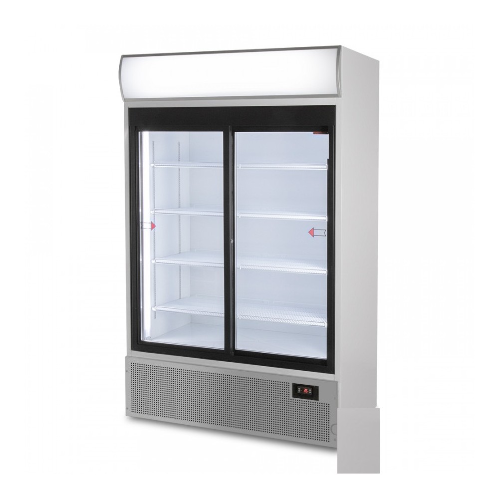 Vitrine à boissons 2 portes vitrée noire 630L- GASTROMASTRO Vitrine à boissons 2 portes vitrée noire 630L- GASTROMASTRO