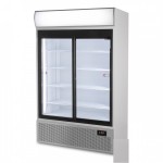 Vitrine à boissons 2 portes vitrée noire 630L- GASTROMASTRO