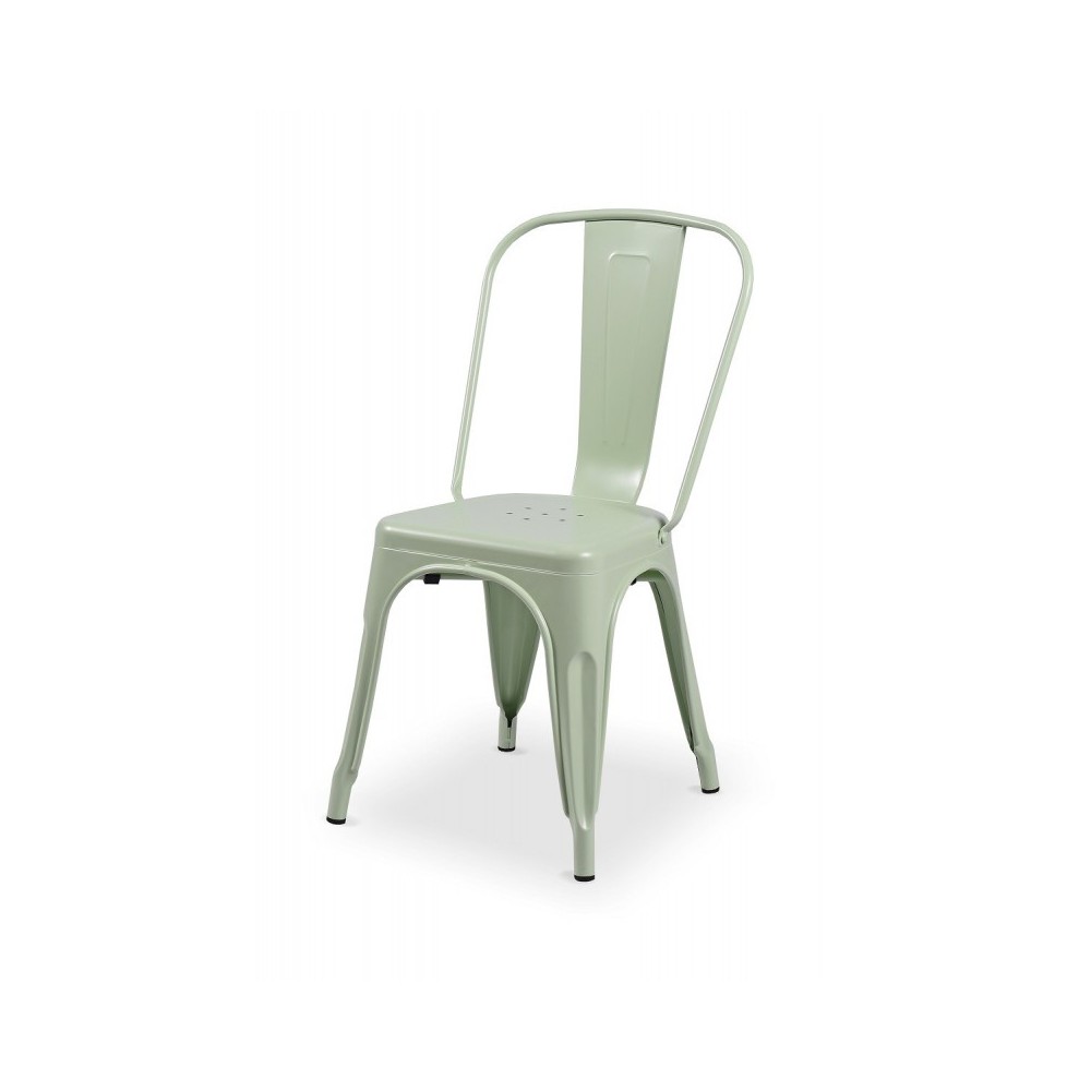 Chaise de bar céladon
