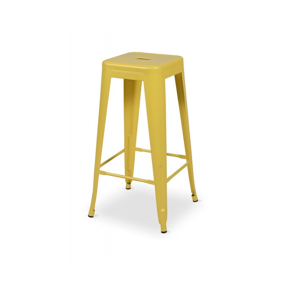 Tabouret de bar jaune