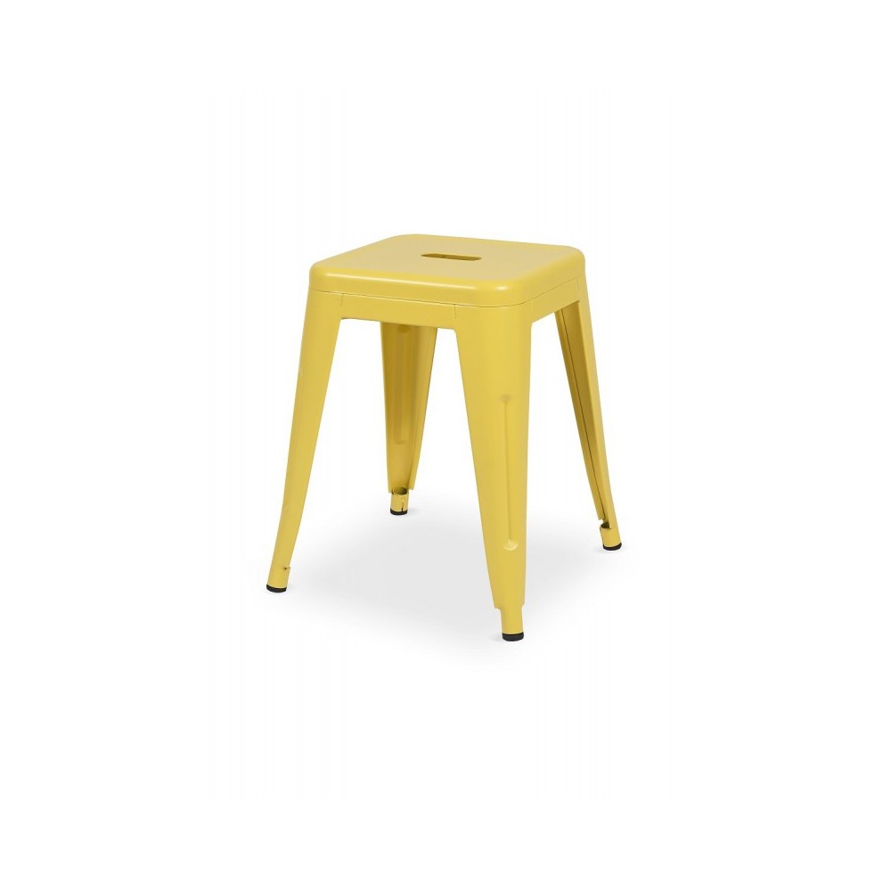 Tabouret de café jaune