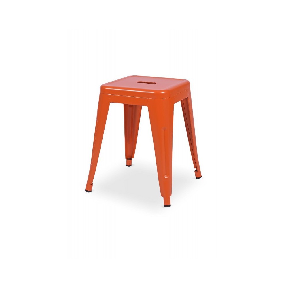 Tabouret de café orange