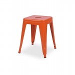 Tabouret de café orange