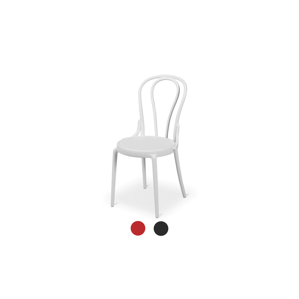 Chaise de bistrot blanche Chaise de bistrot blanche