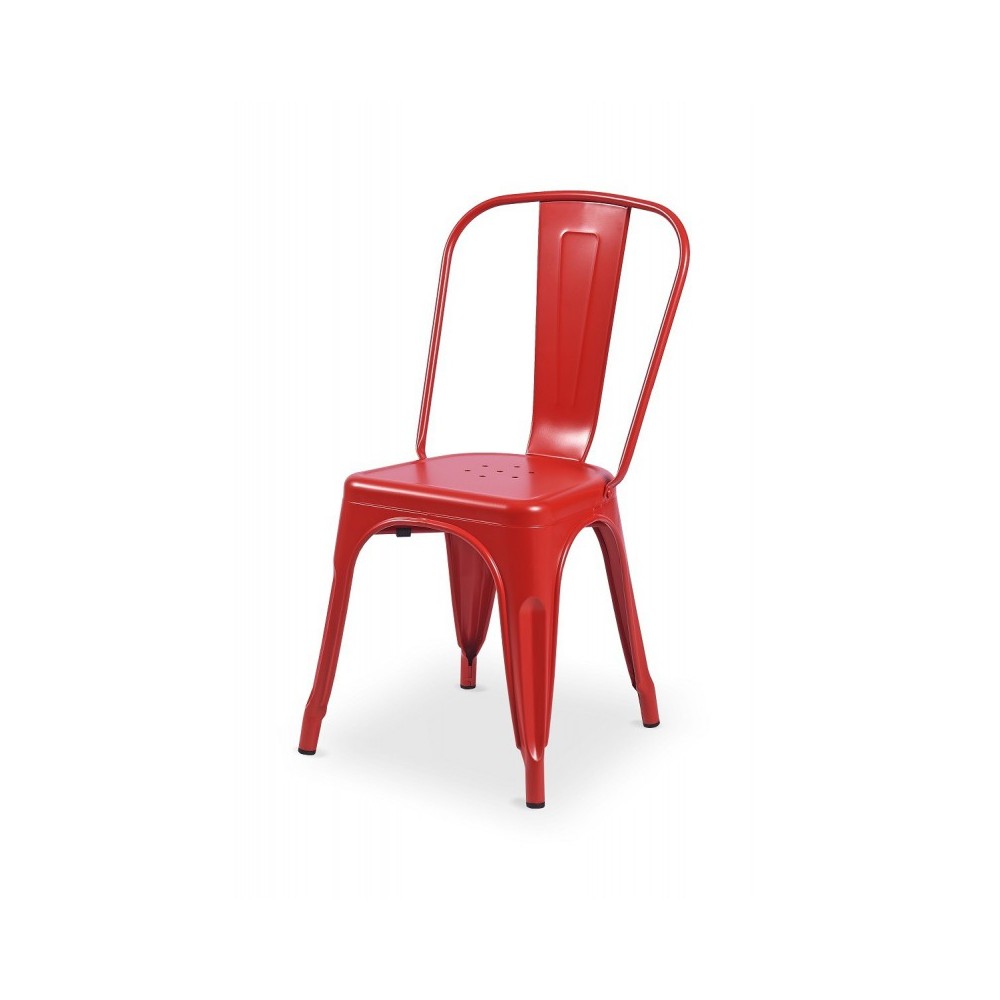 Chaise de café rouge