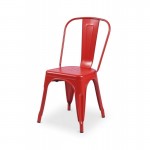 Chaise de café rouge