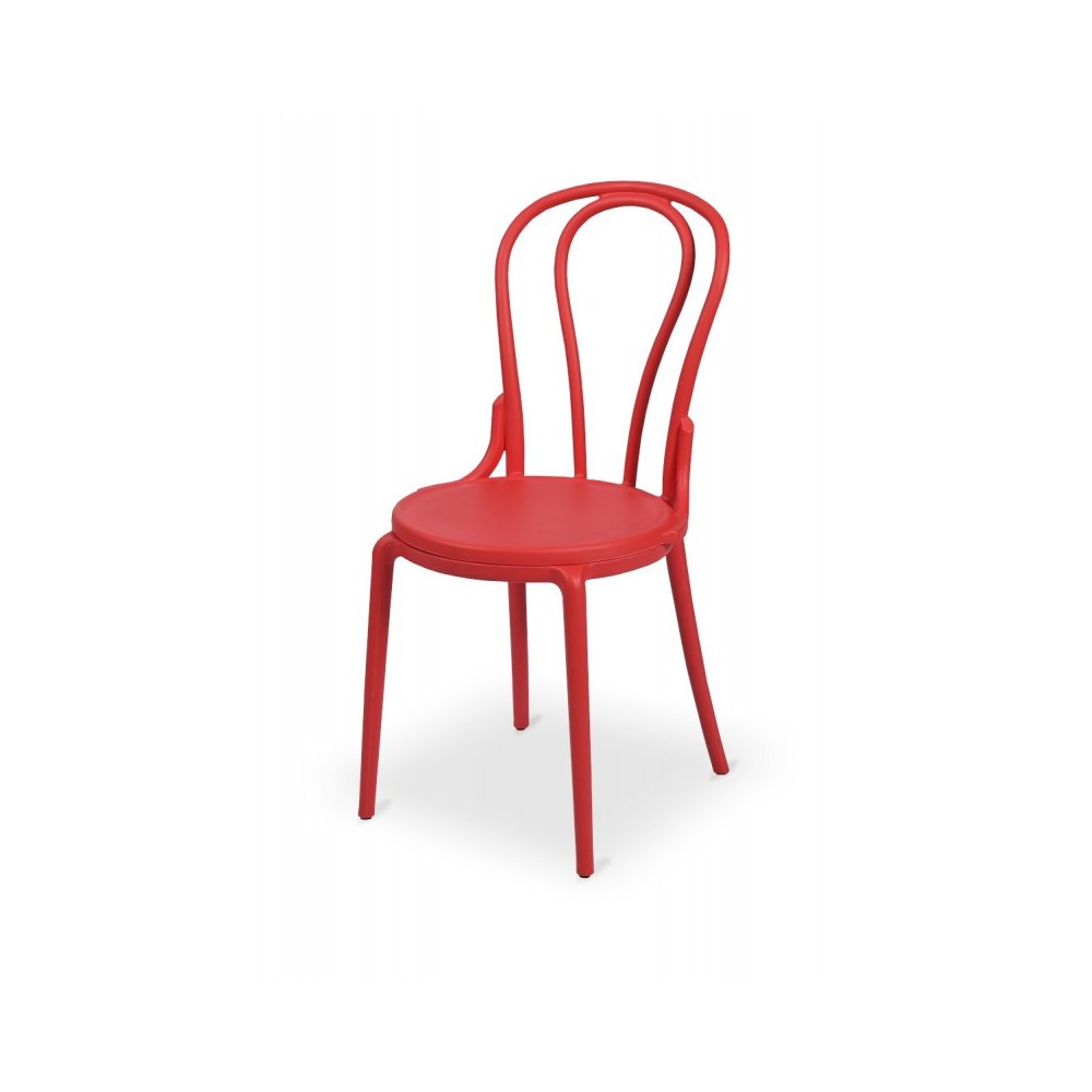 Chaise de bistrot rouge Chaise de bistrot rouge