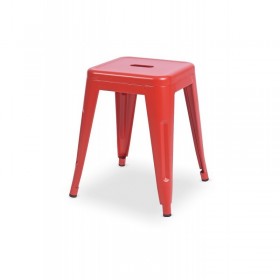 Tabouret de café rouge