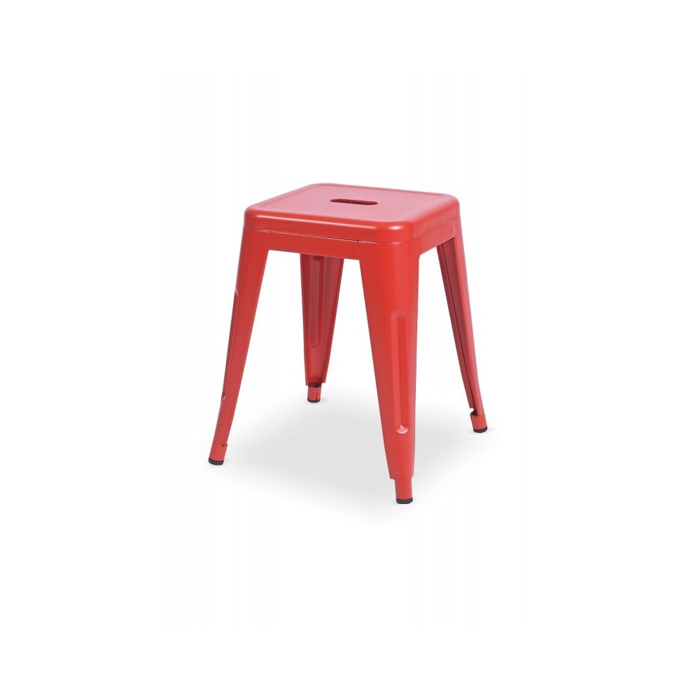 Tabouret de café rouge